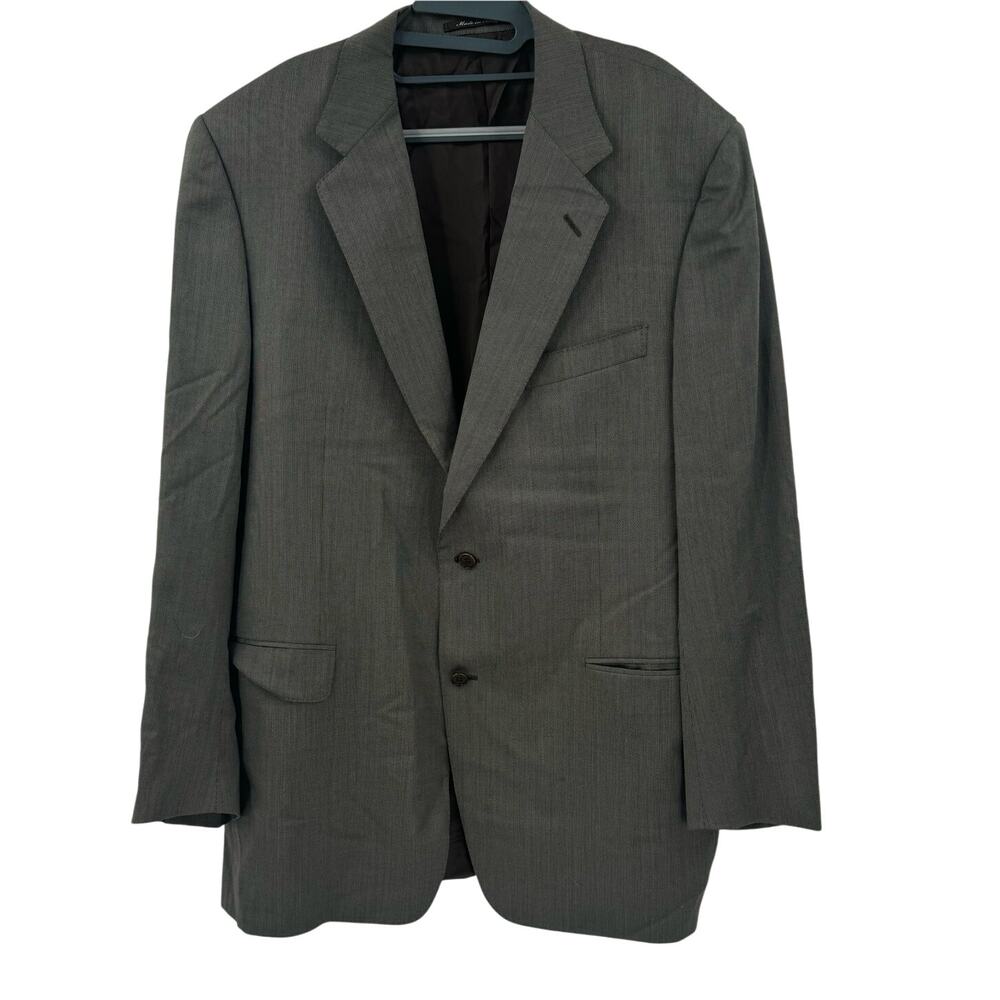 Canali Grey Wool Suit Jacket